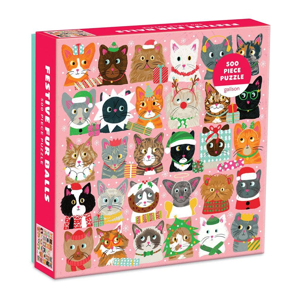 "Festive Furballs" Puzzle (500 Piece)