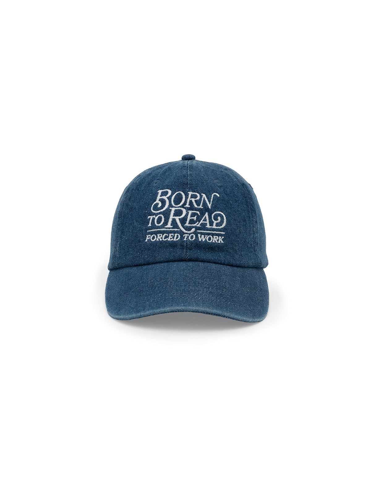"Born to Read, Forced to Work" Denim Cap
