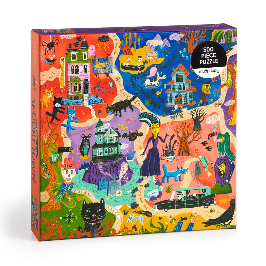 "Welcome to Spooky Town" Family Puzzle (500 Piece)
