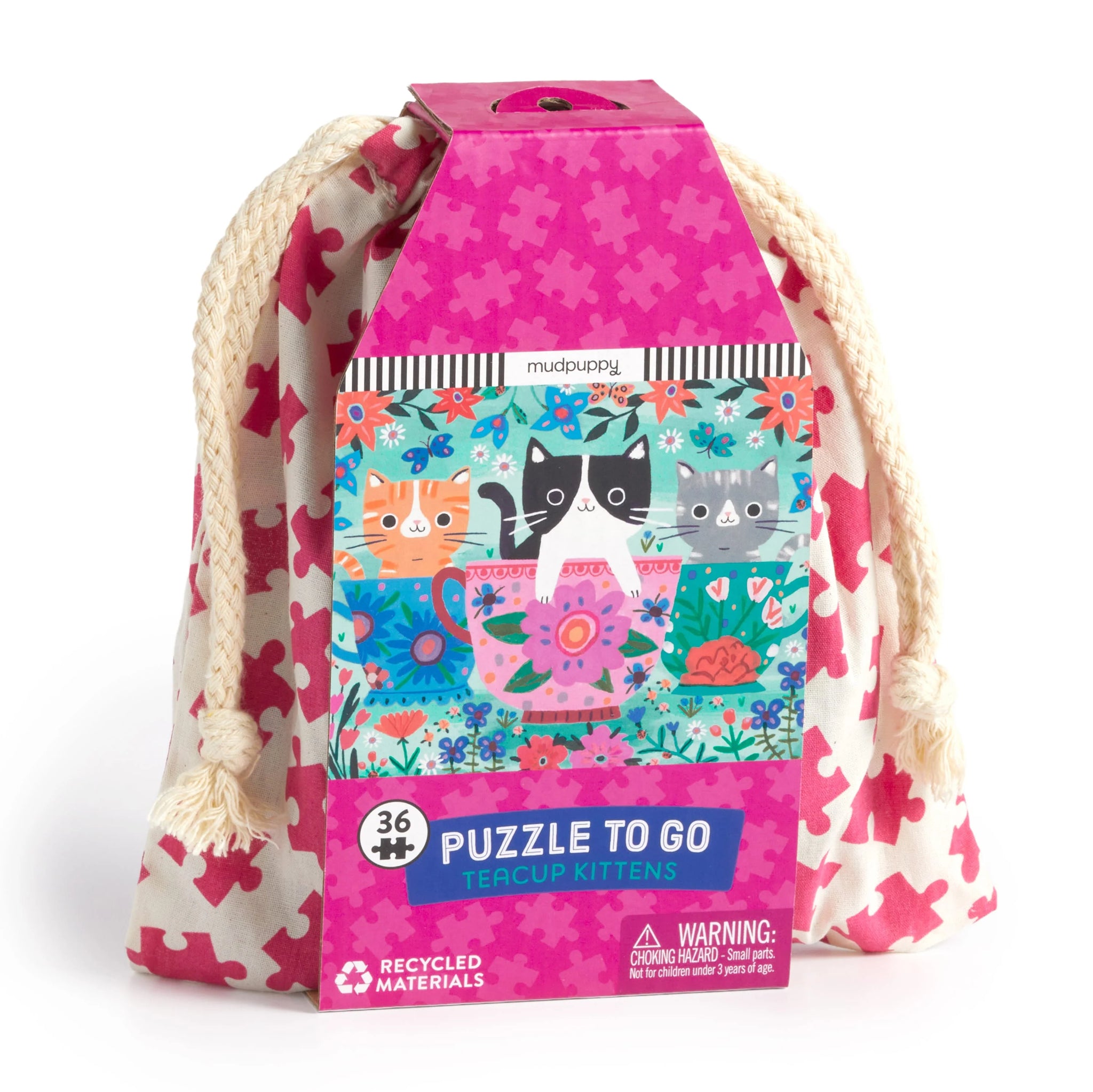 "Teacup Kittens" 36 Piece Puzzle-to-Go