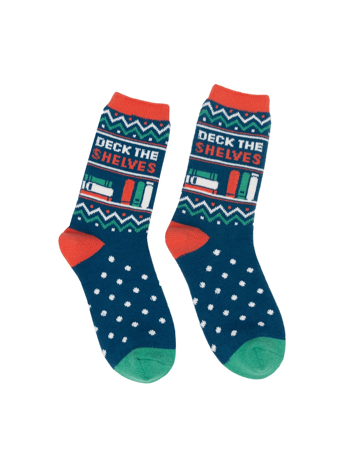 "Deck the Shelves" Cozy Socks (Small)