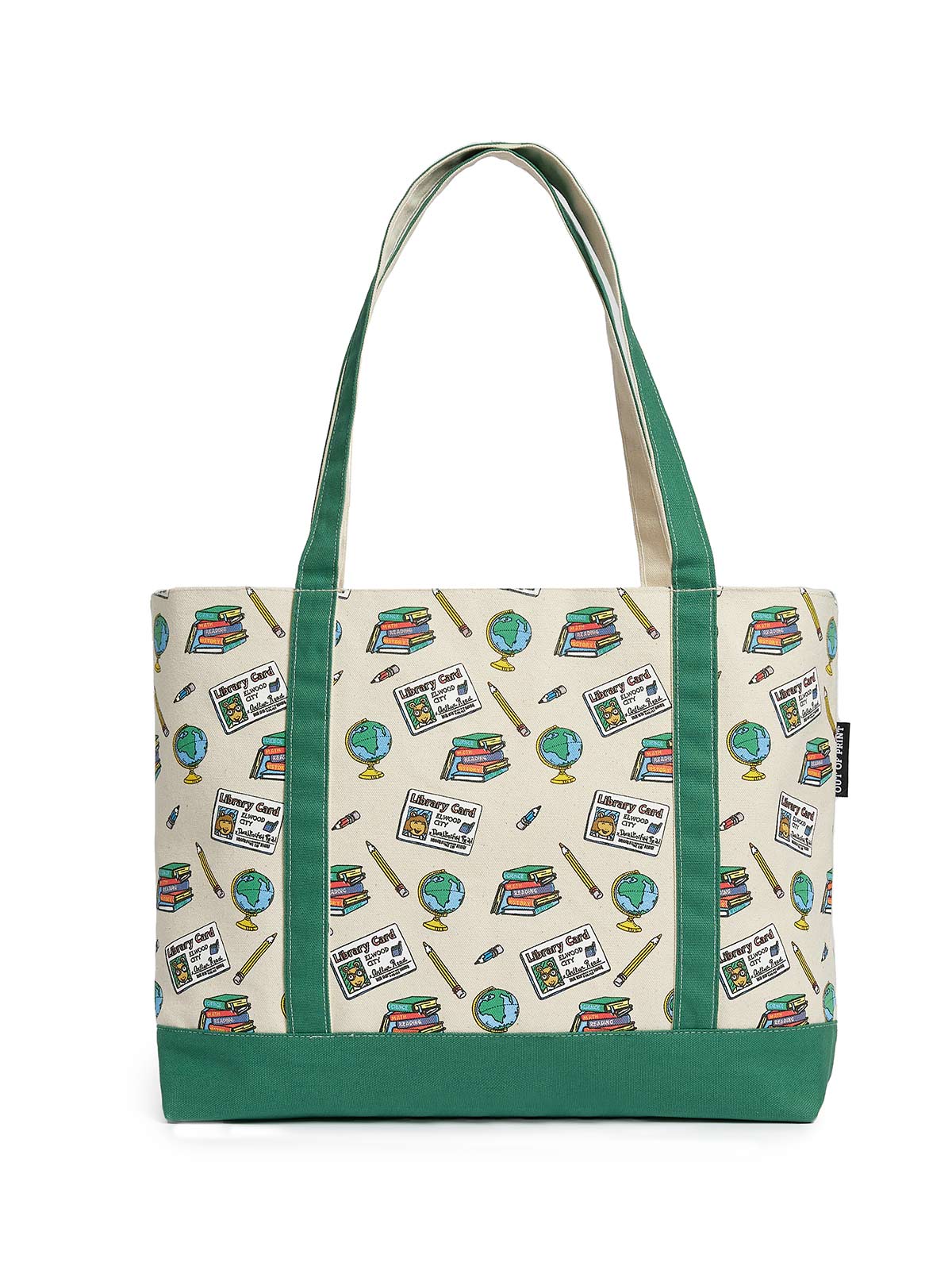 "Arthur: Library Card" Large Zippered Tote Bag