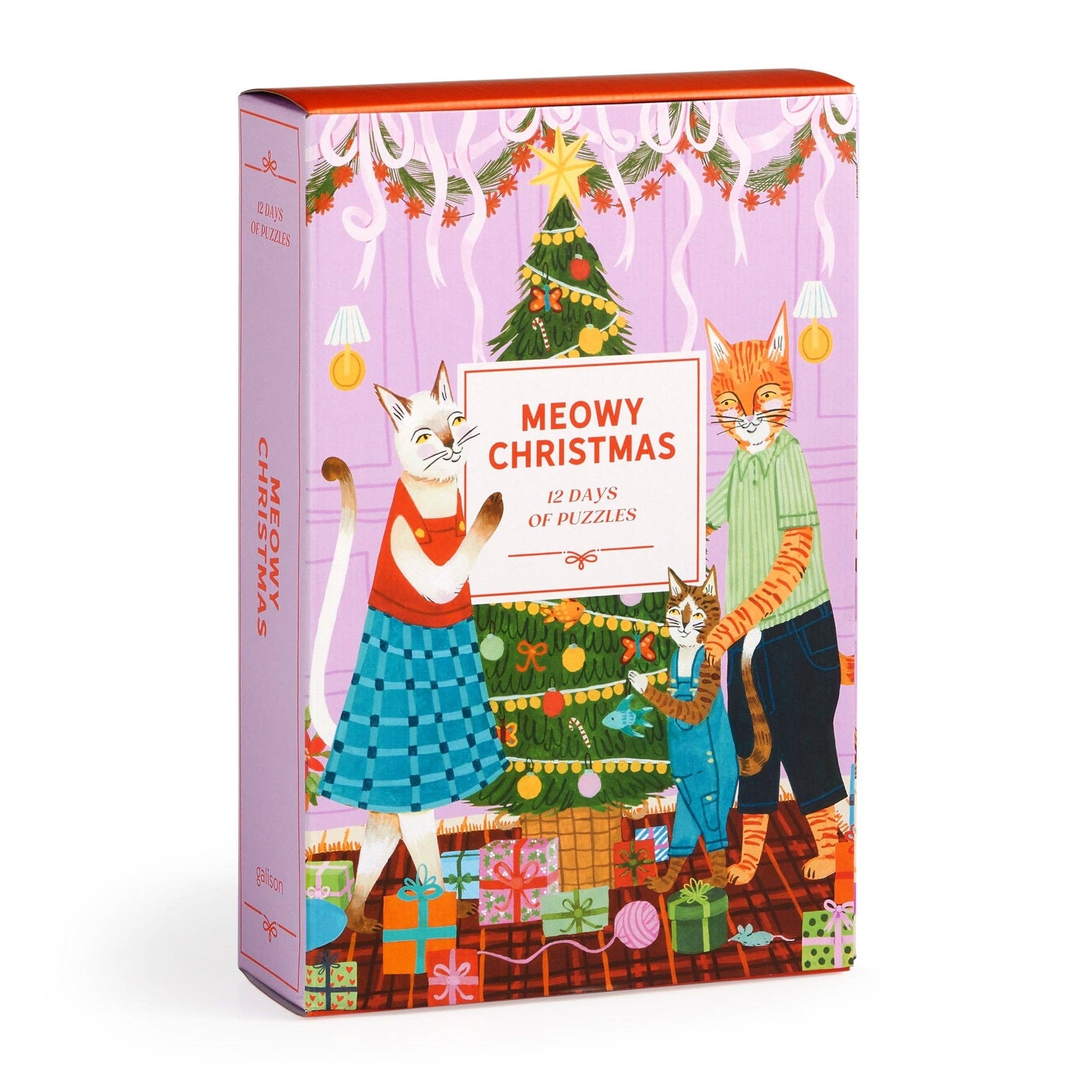 "Meowy Christmas: 12 Days of Puzzles" 500 Piece Countdown
