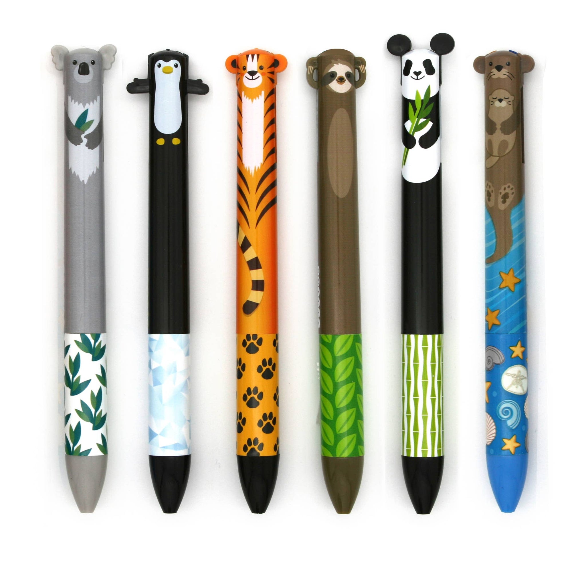 Twice as Nice: Cute Creatures 2-Color Click Pen
