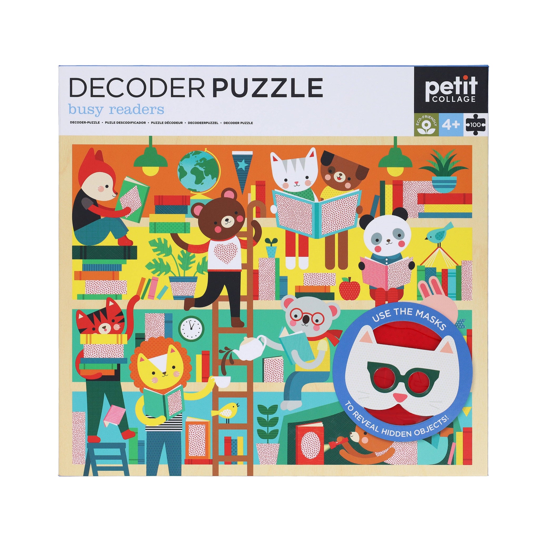 "Busy Readers" Decoder Puzzle (100 Piece)
