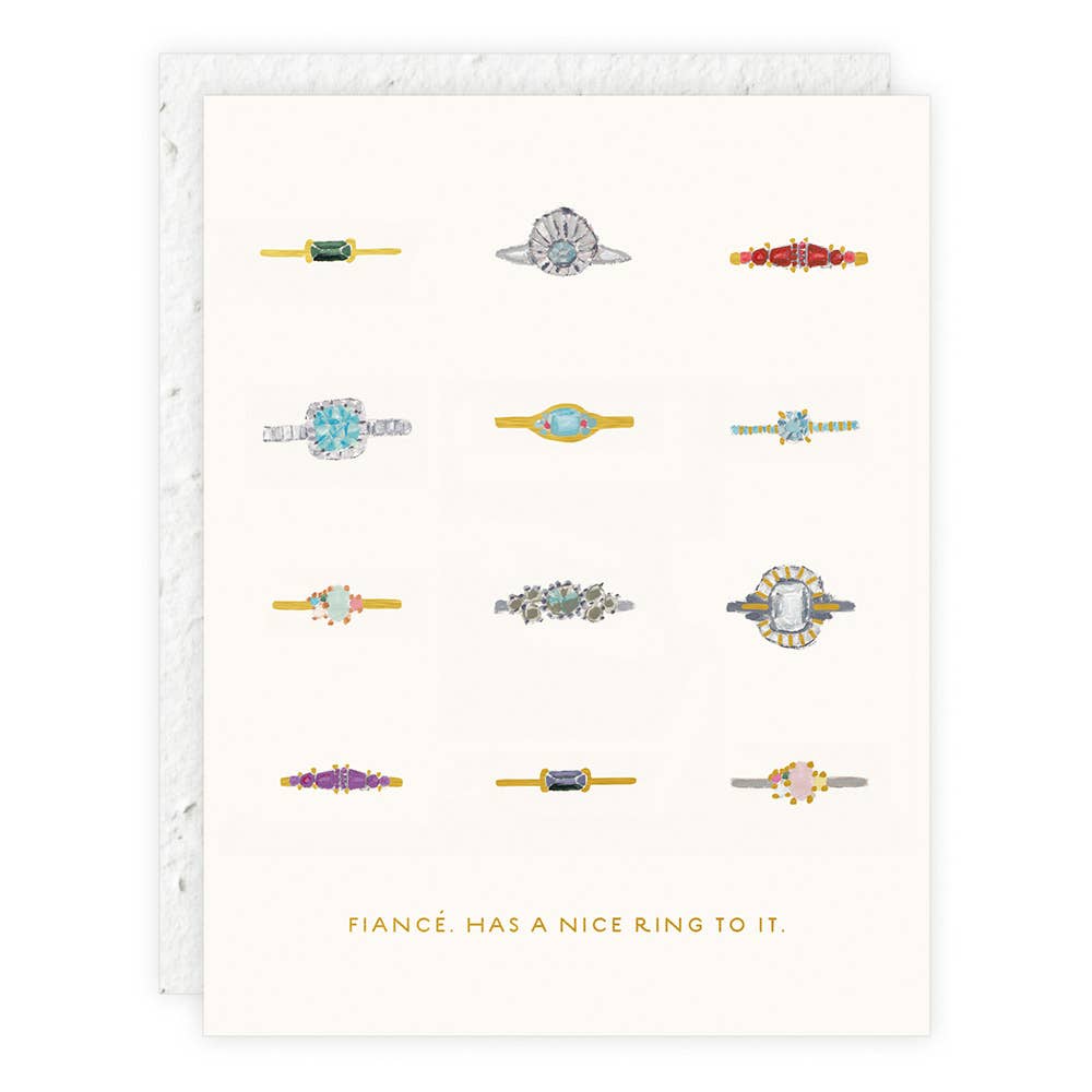 "Fiancé" Engagement Greeting Card