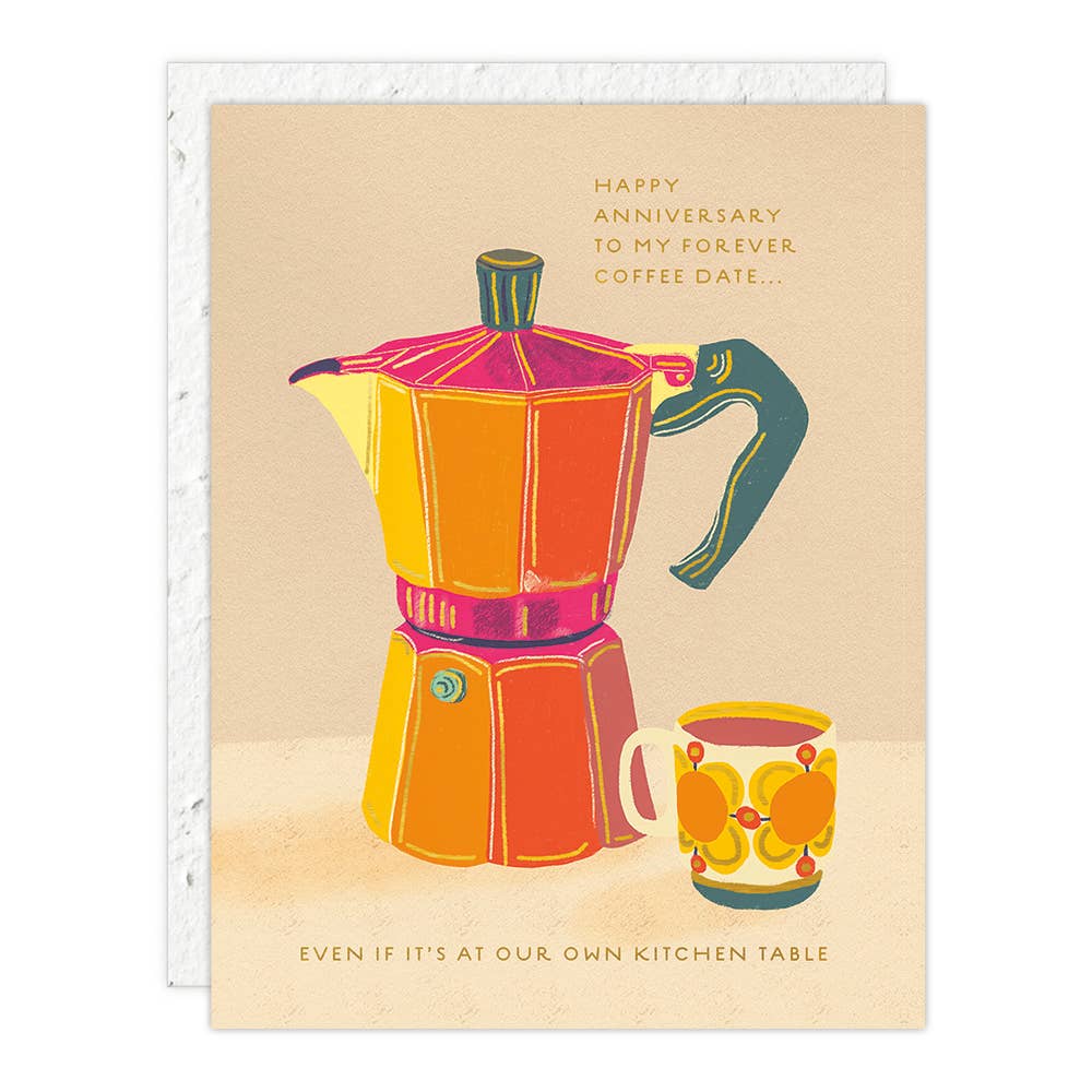 "Espresso" Anniversary Greeting Card