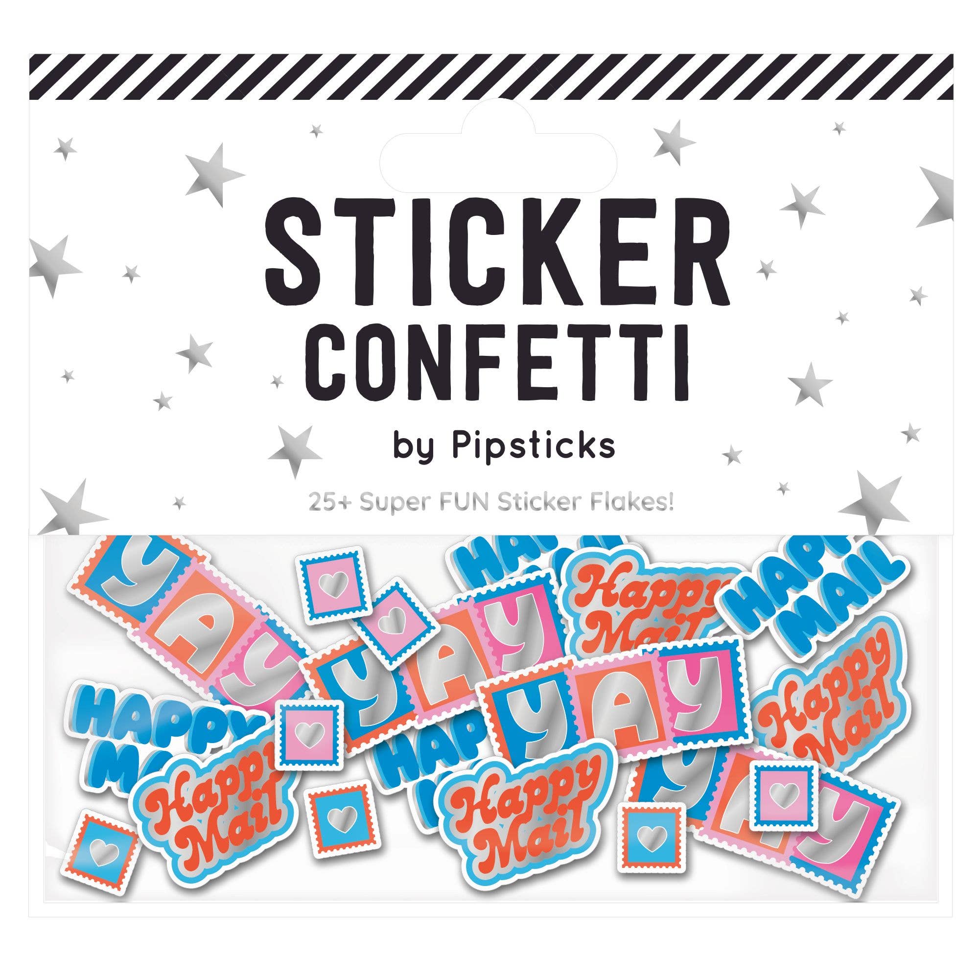 "Happy Mail" Sticker Confetti
