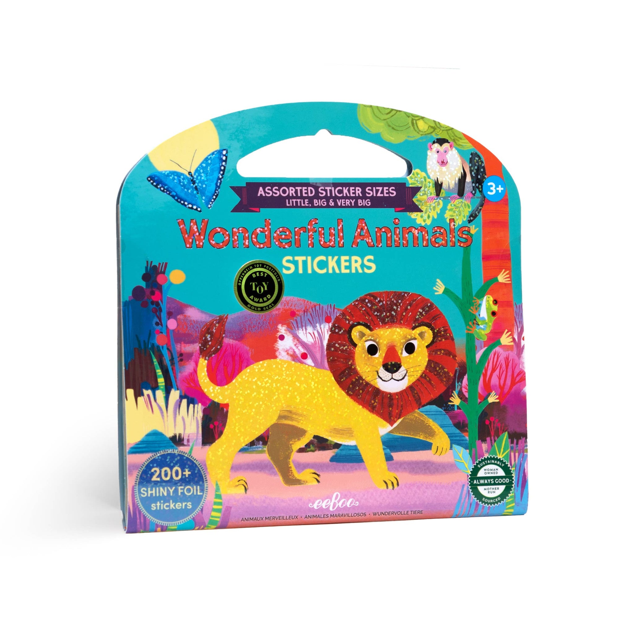 Wonderful Animals Shiny Sticker Book