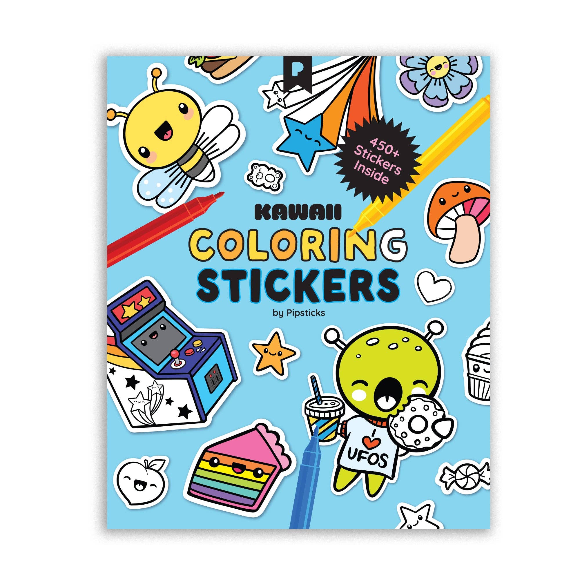 Kawaii Coloring Stickers: Volume 1