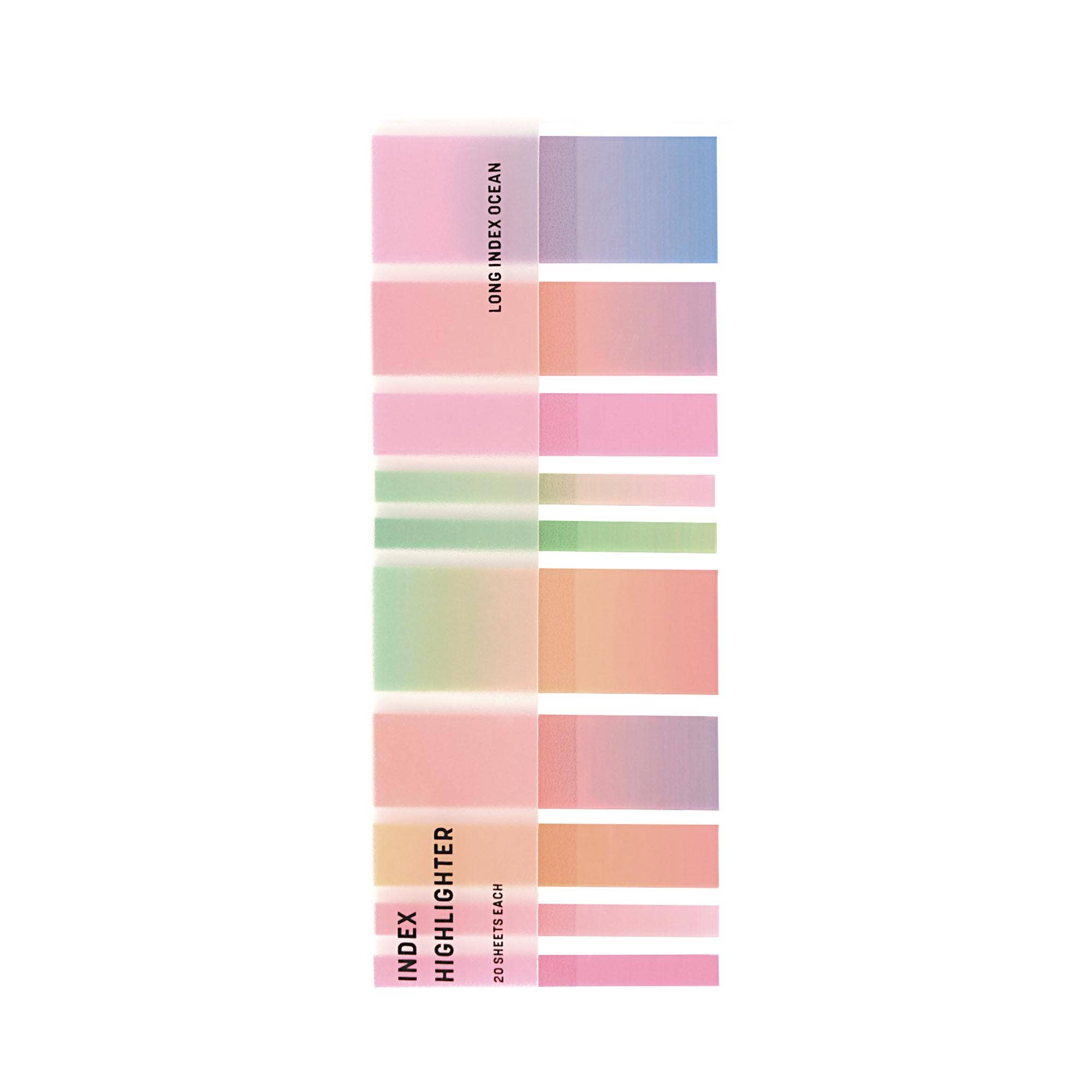 Transparent Adhesive Index Tabs: Rose Twilight