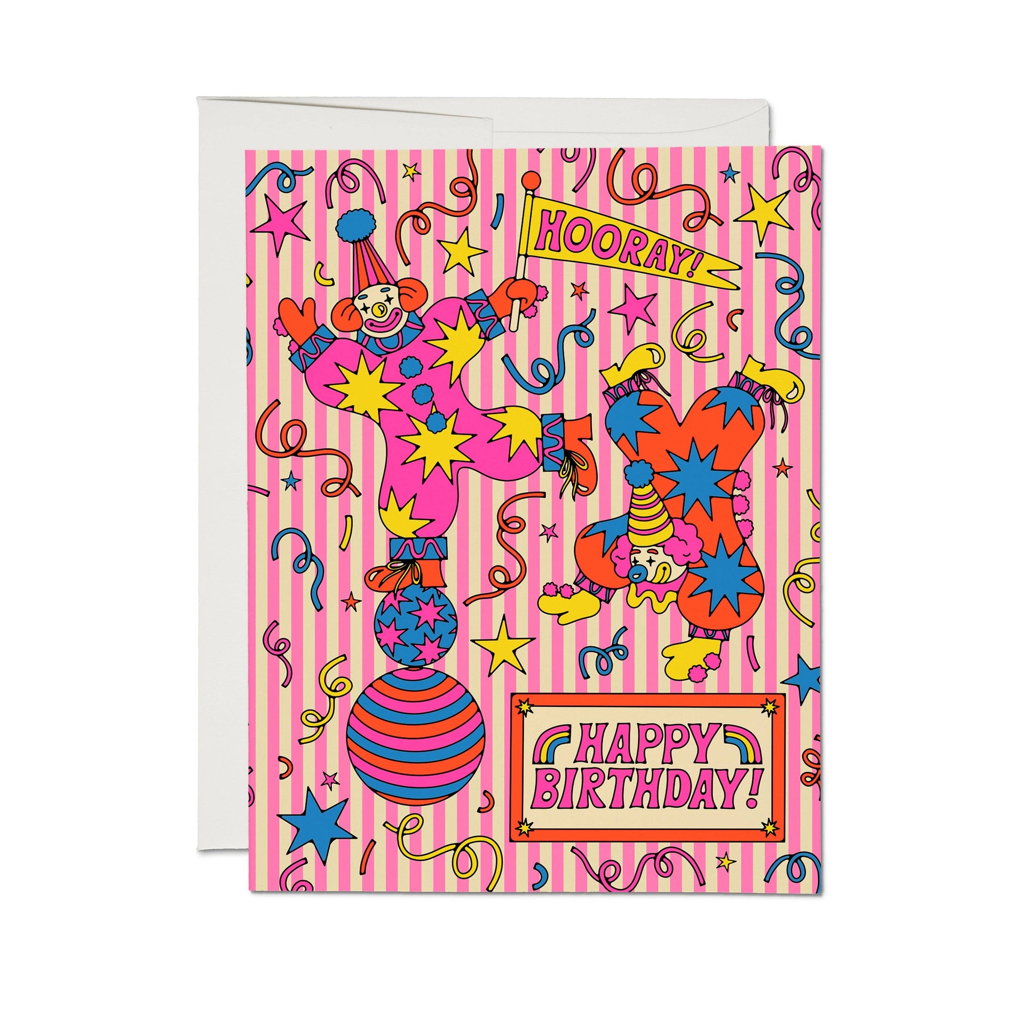 "Clowns" Birthday Greeting Card