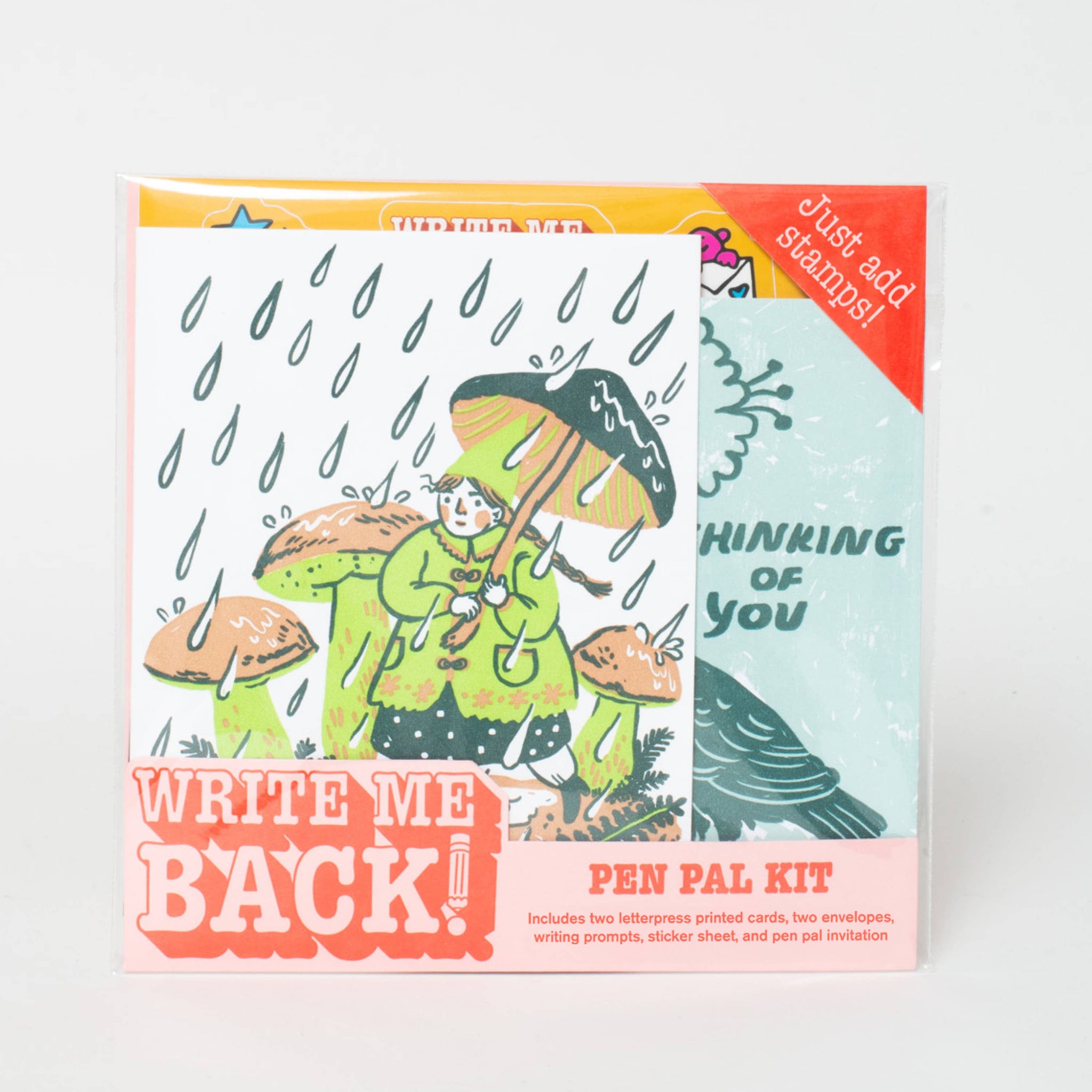Write Me Back: "Rain Walk + Crow" Letter Writing Pen Pal Kit