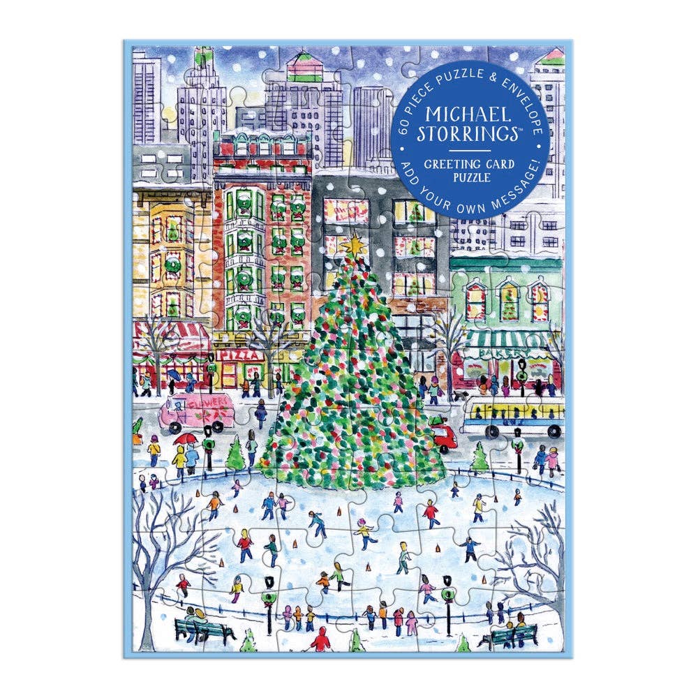 "Michael Storrings: Christmas in the City" Greeting Card Puzzle (60 Piece)