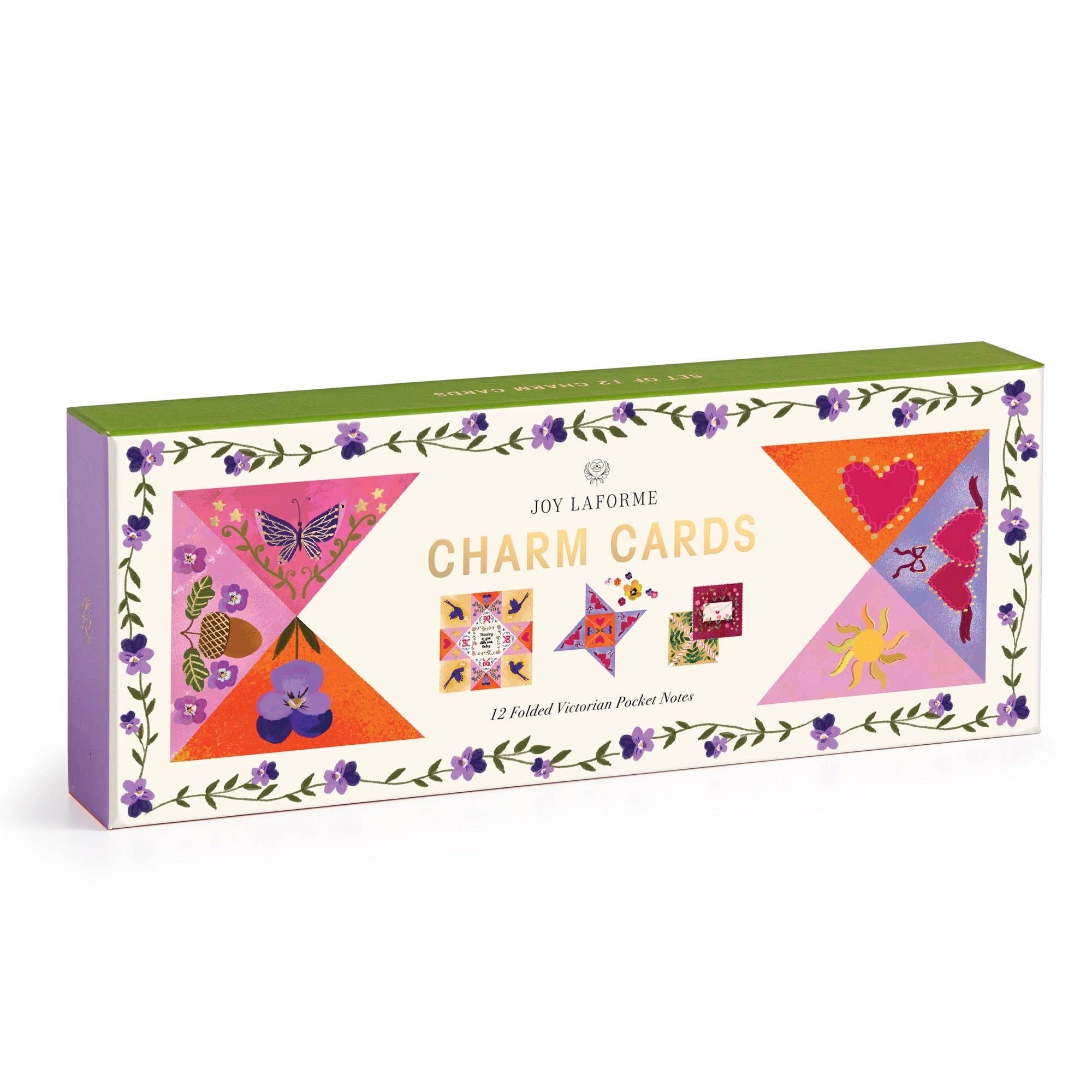 Charm Cards: 12 Folded Victorian Pocket Notes