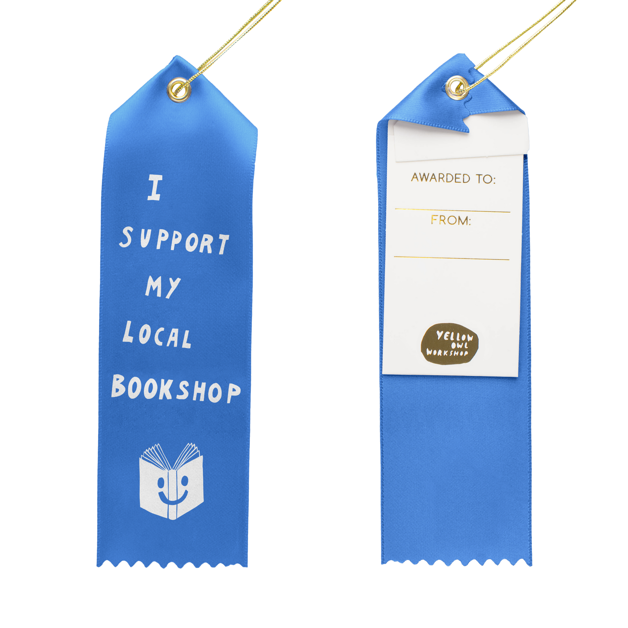 "I Support My Local Bookshop" Award Ribbon