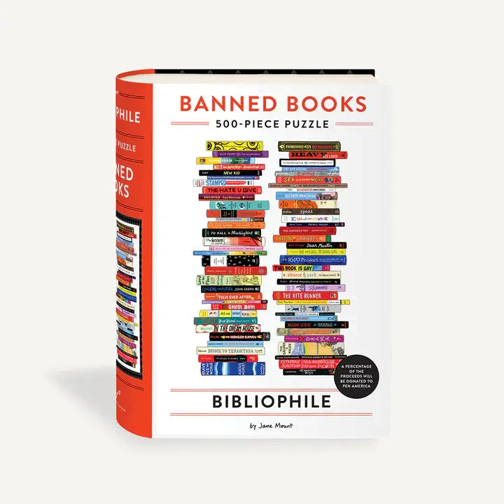 "Bibliophile: Banned Books" Puzzle (500 Piece)