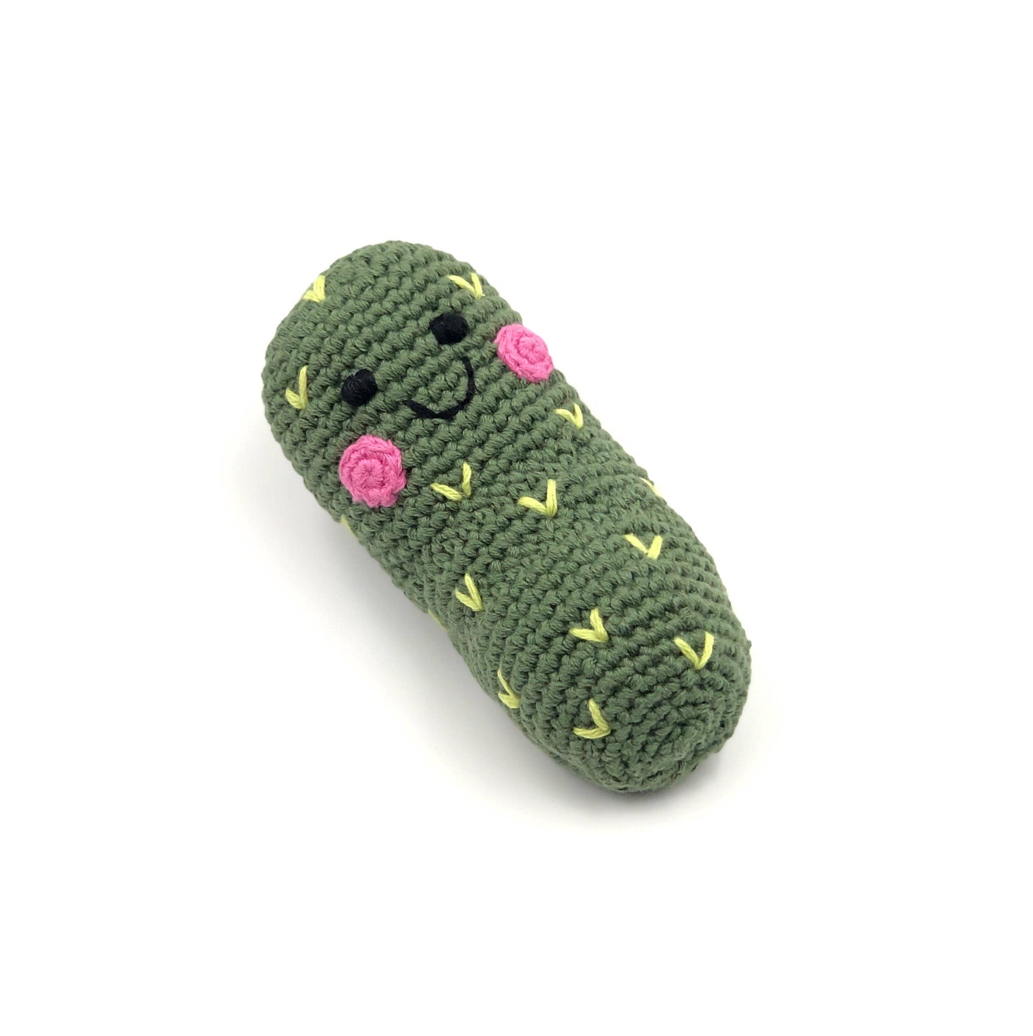 Friendly Pickle Plush Toy Rattle