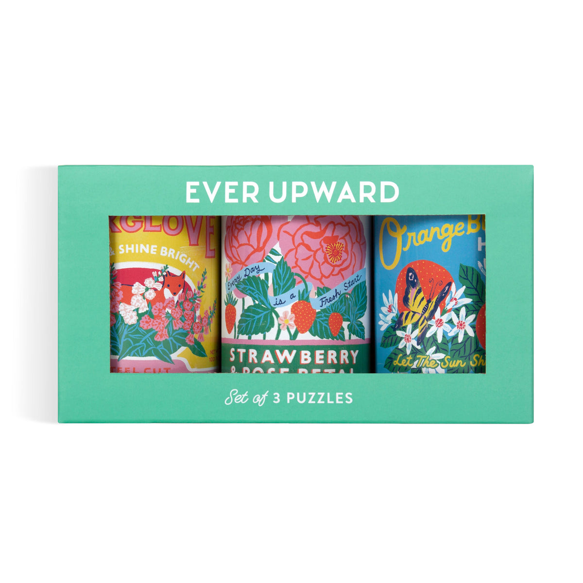 "Ever Upward" Set of 3 Puzzles in Tins