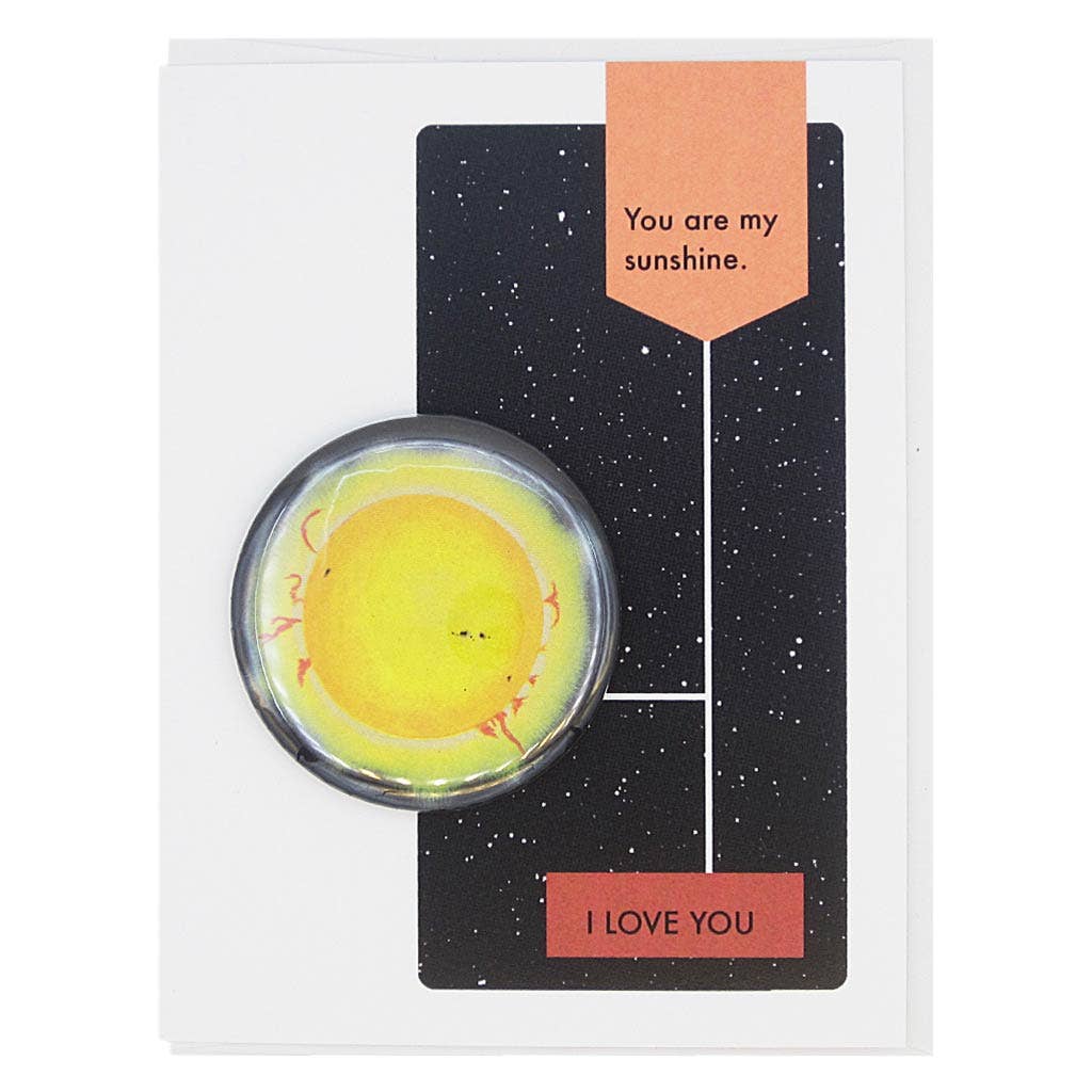 "My Sunshine" Greeting Card & Button