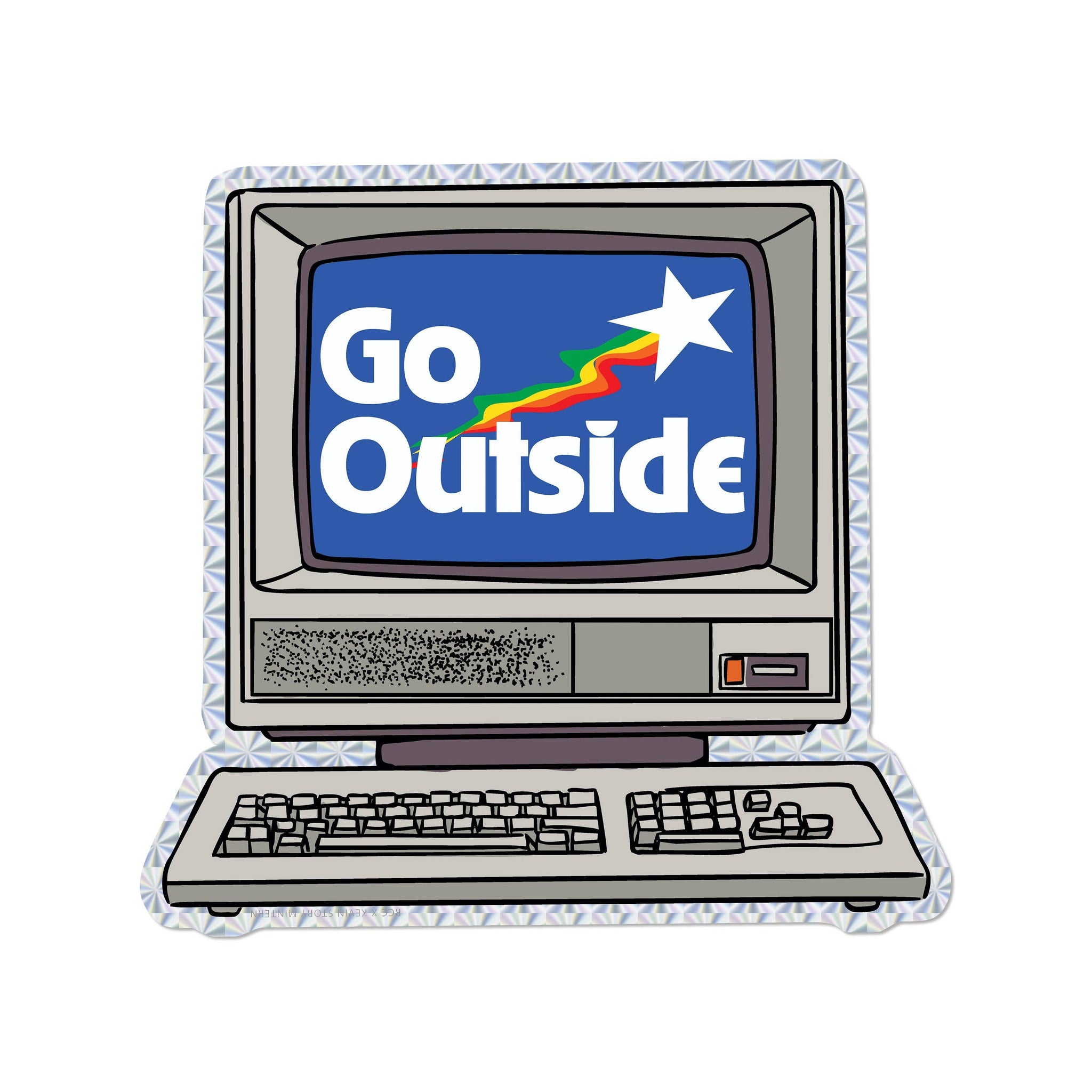 "Go Outside" Sticker