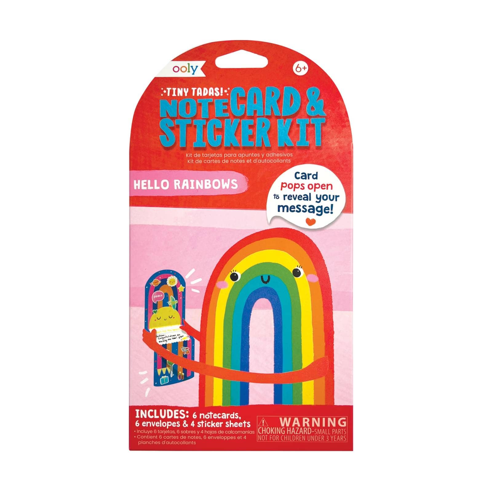 Tiny Tadas: Hello Rainbows! Note Cards & Sticker Set