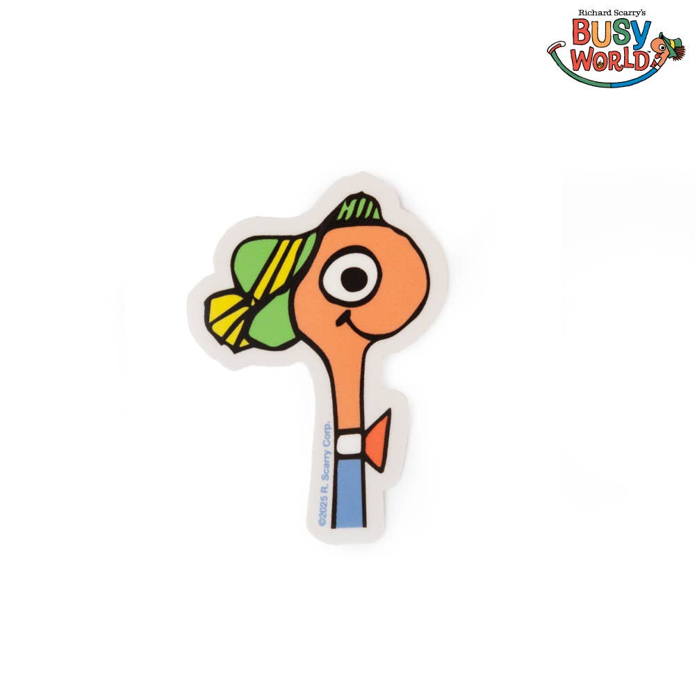 "Lowly Worm Bust" Sticker (3P4 x Richard Scarry®)
