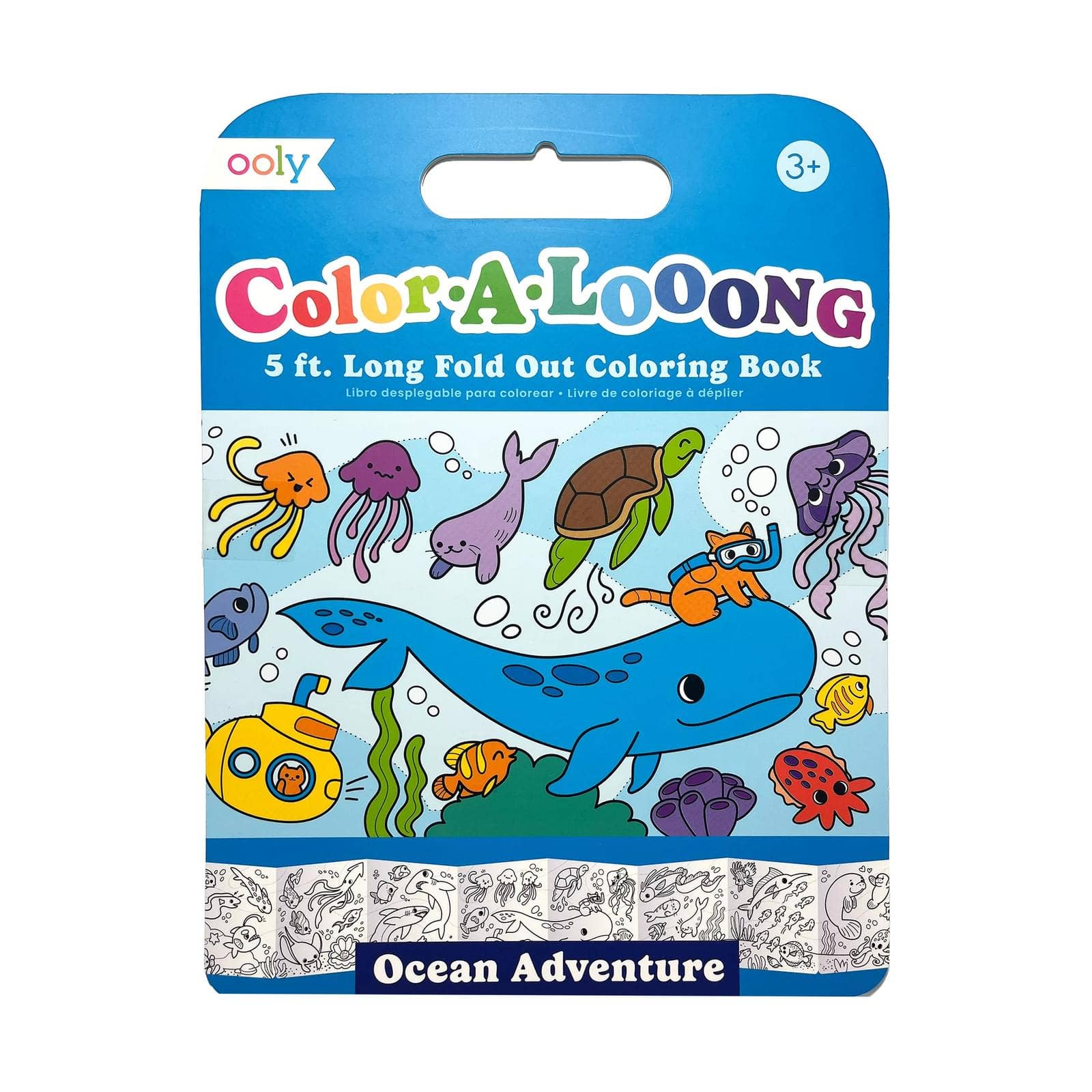 Color-A-Loong 5' Fold Out Coloring Book: Ocean Adventure
