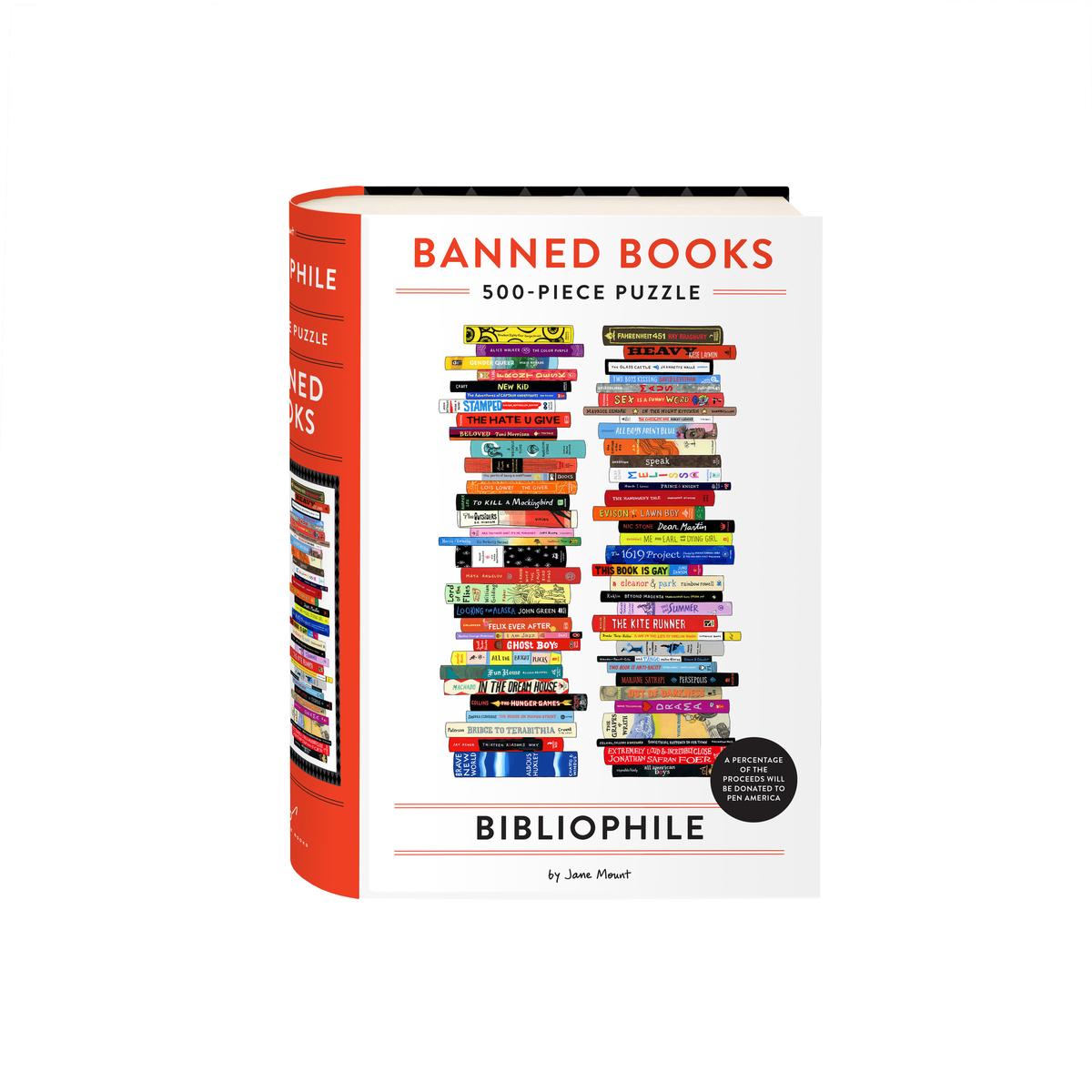 "Bibliophile: Banned Books" Puzzle - 500 Piece