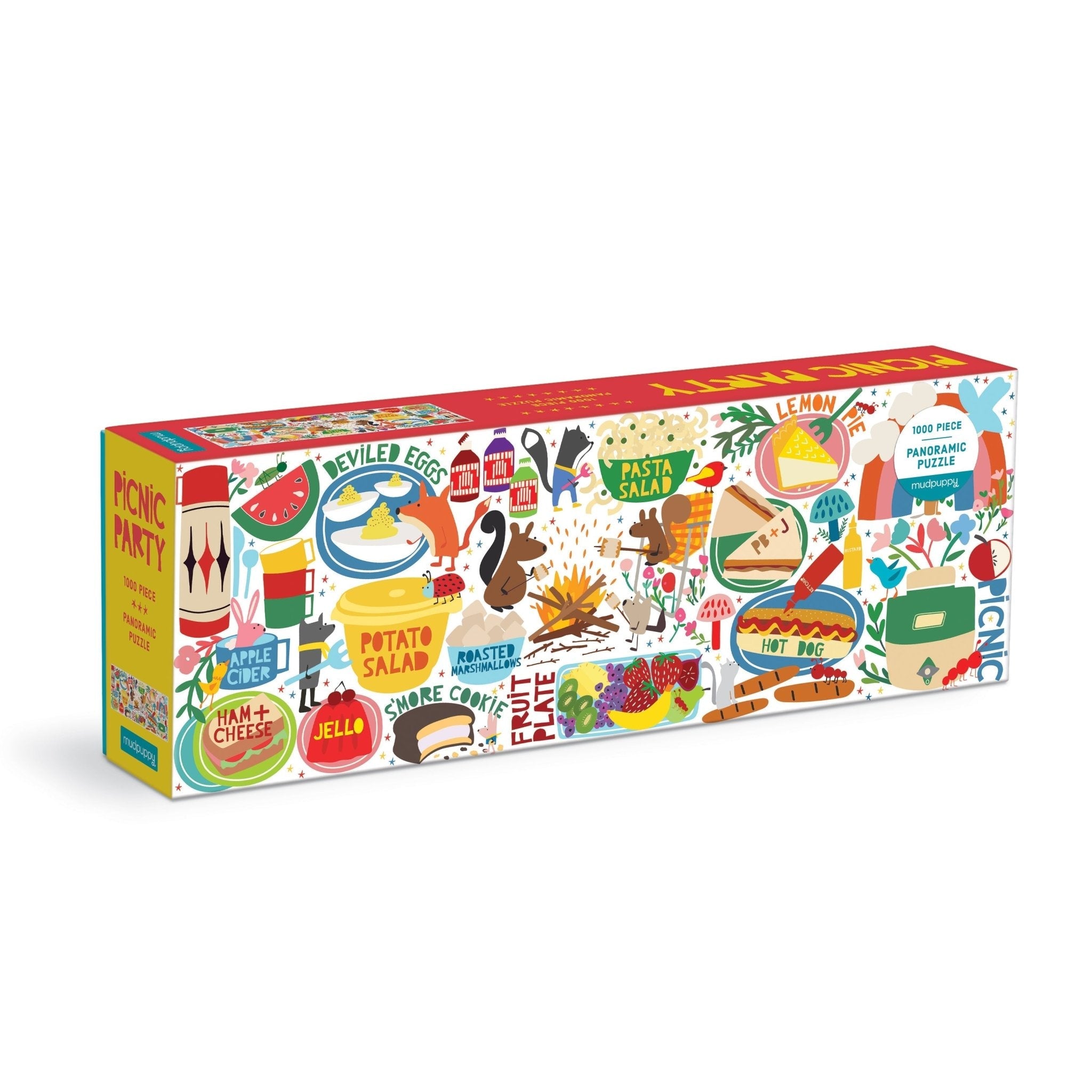 "Picnic Party" Panoramic Family Puzzle - 1000 Piece