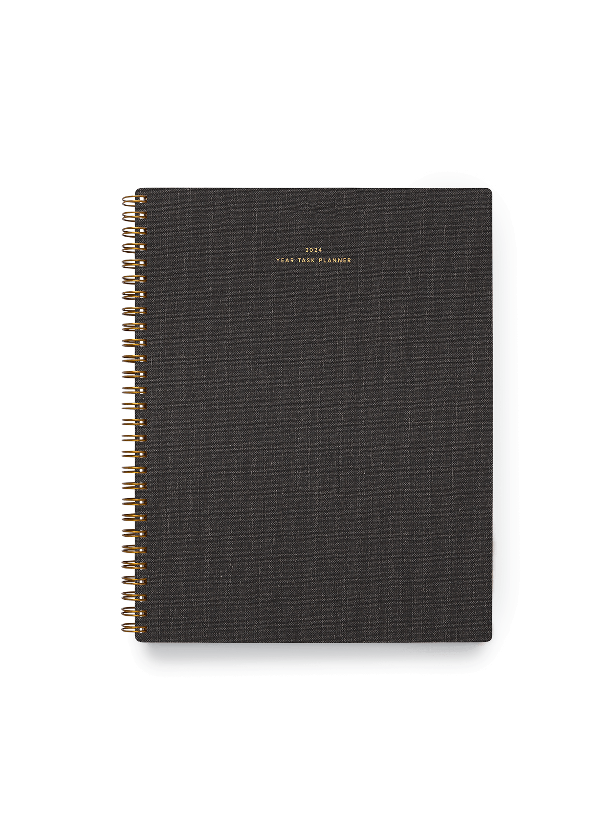 2024 Year Task Planner: Charcoal Gray
