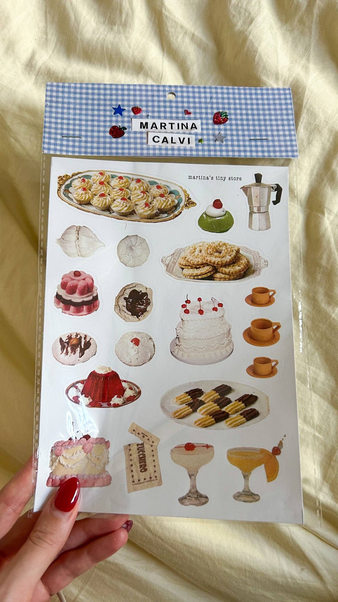 Martina Calvi: Cassata Sticker Sheet x Casa Dolce Desserts