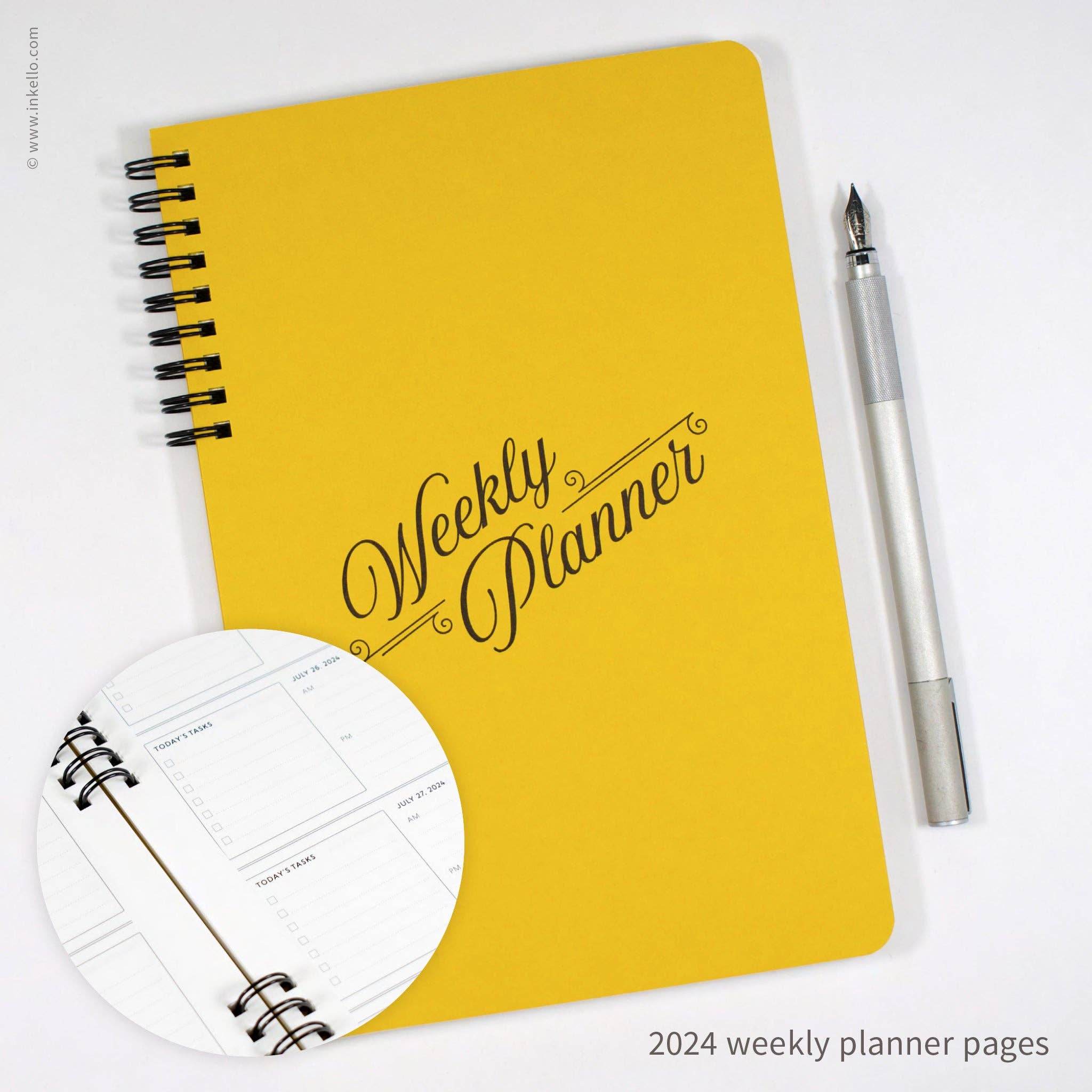 2024 Dated Weekly Planner - Mustard