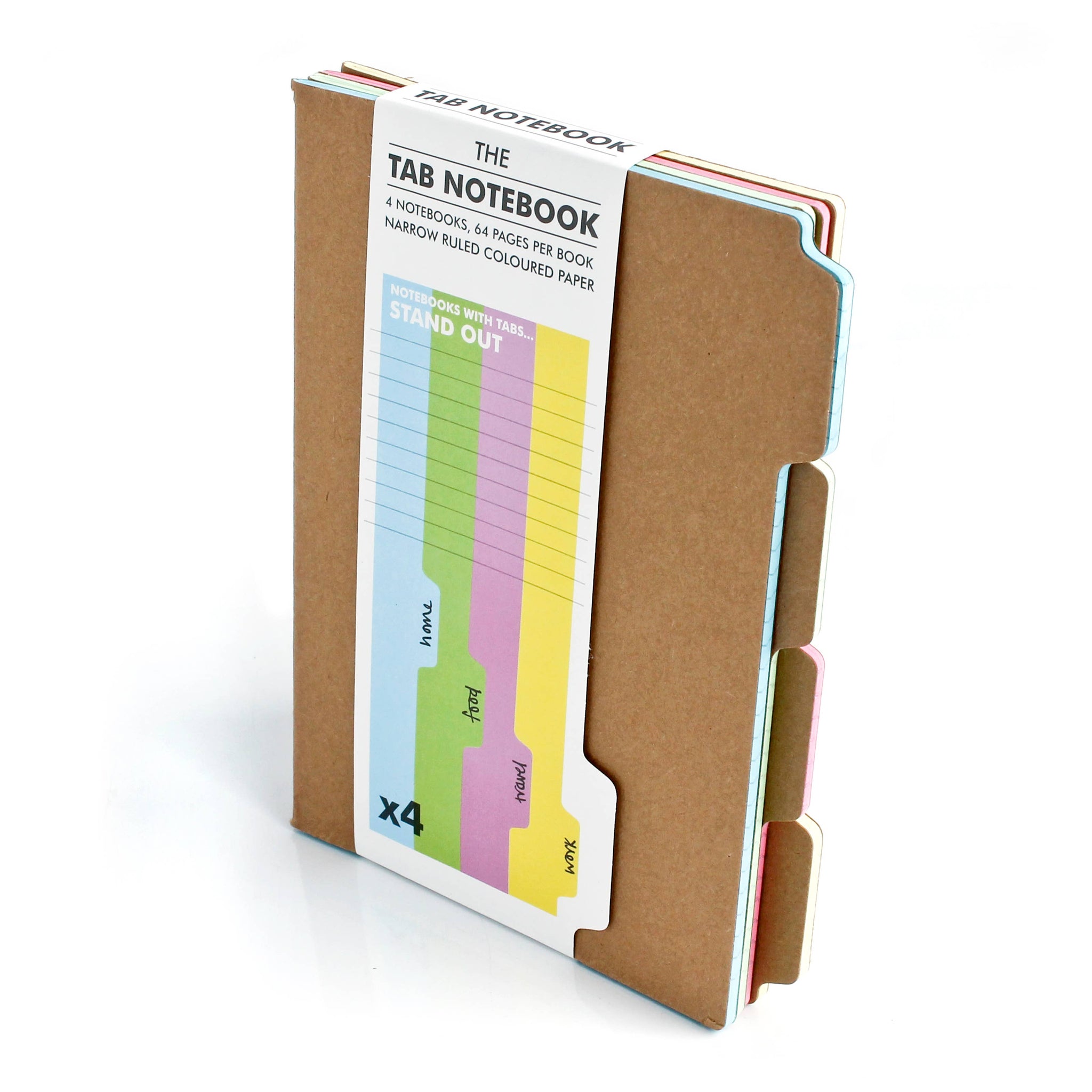 Tab Kraft Notebooks - 4-Pack