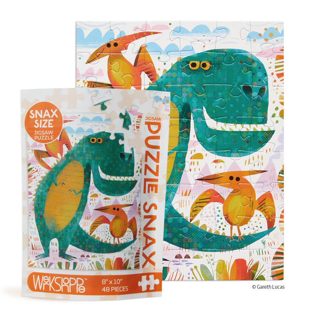 "T-Rex and Friends" Kids Puzzle Snax - 48 Piece