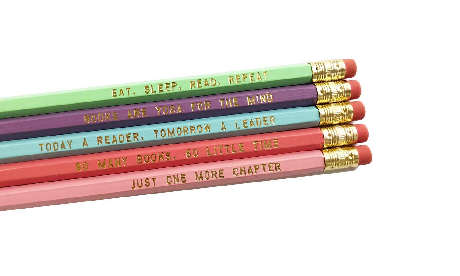 "Book Lover" Pencil Set