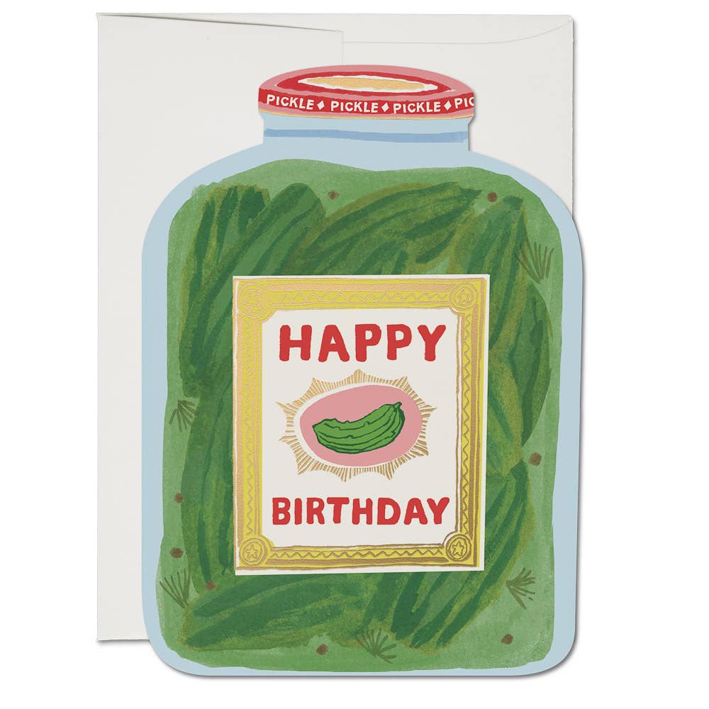 "Pickle Birthday" Foiled Card