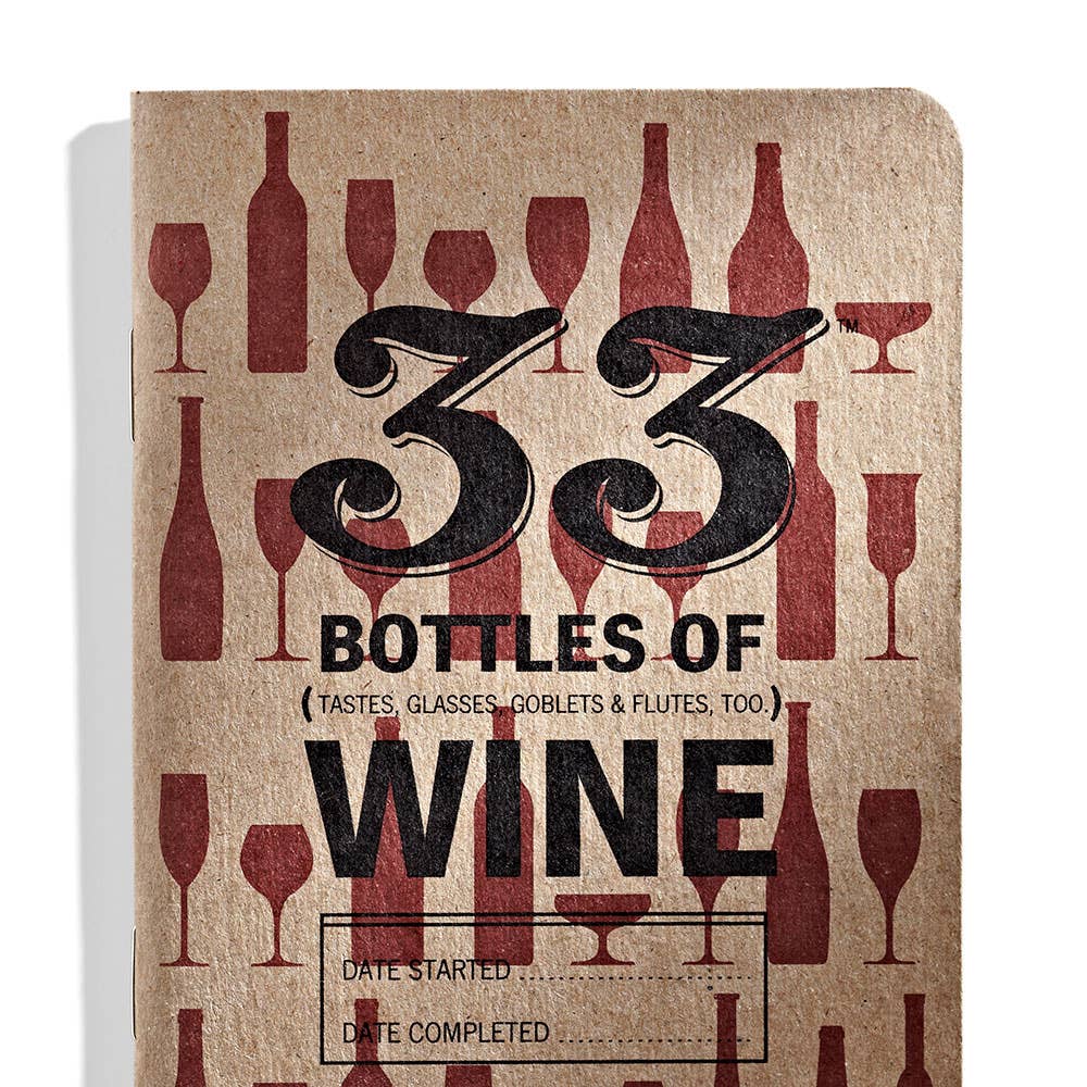 "33 Bottles Of Wine" Tasting Notebook