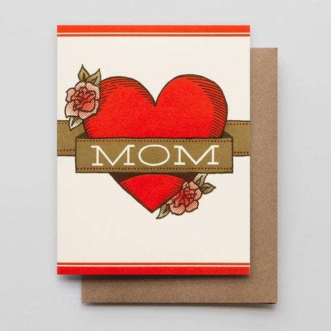 "Mom Heart & Banner" Card