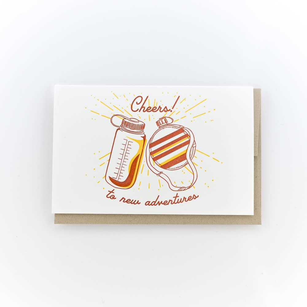"Cheers To New Adventures" Card