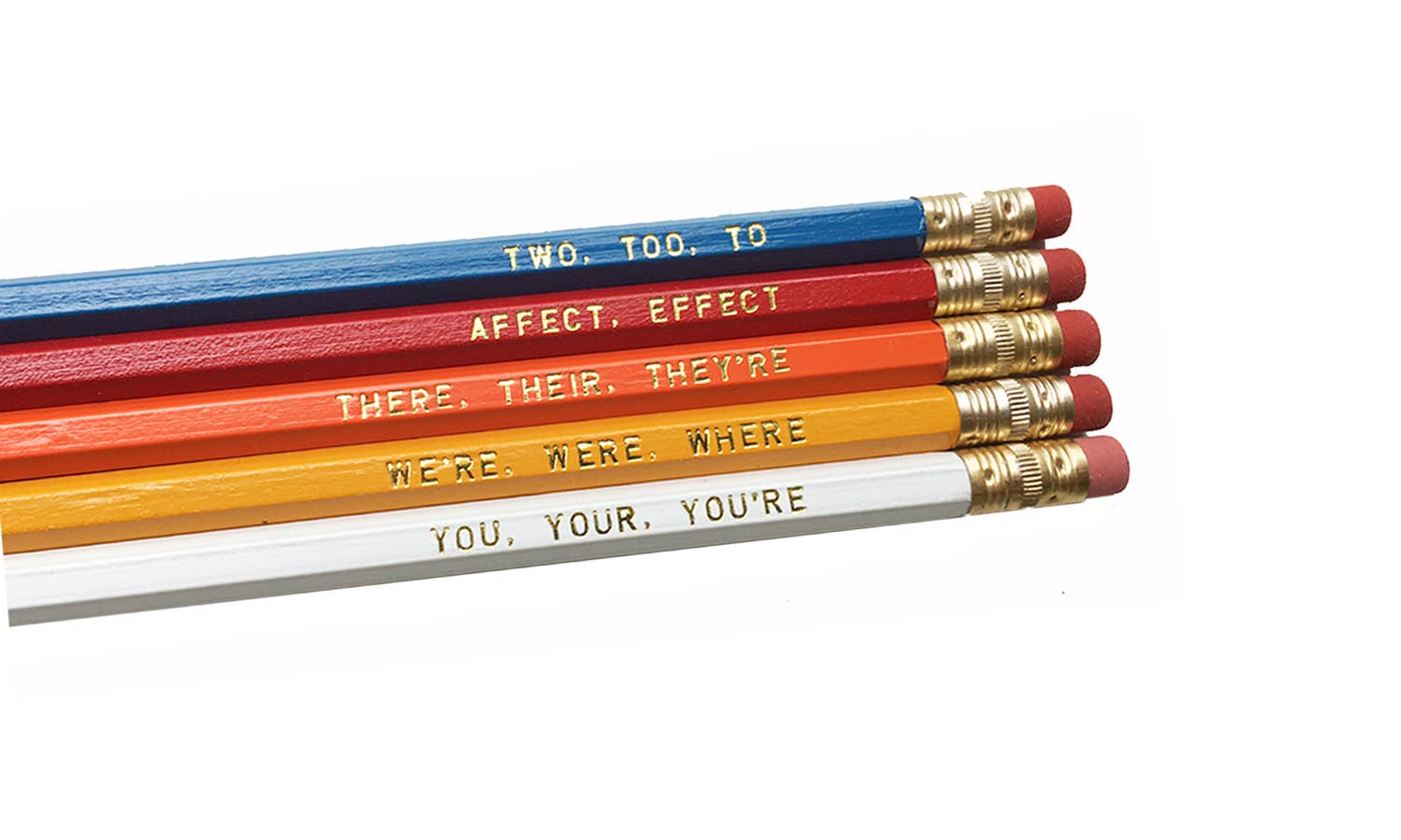 "Grammar Rules" Pencil Set