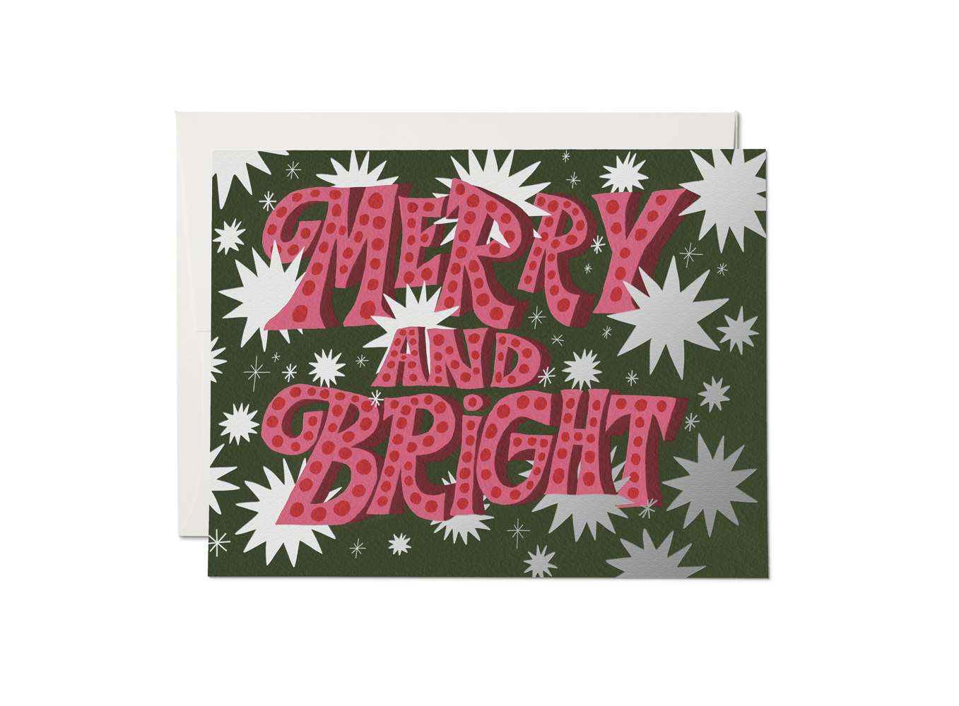 "Sparkling Merry" Foiled Holiday Greeting Card