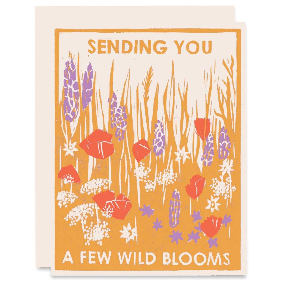 "Sending You Wild Blooms" Card