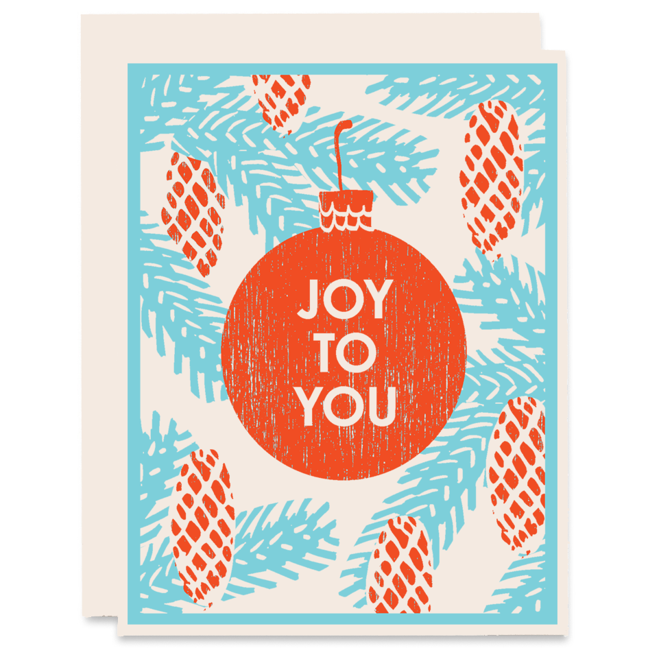 "Joy To You" Letterpress Card