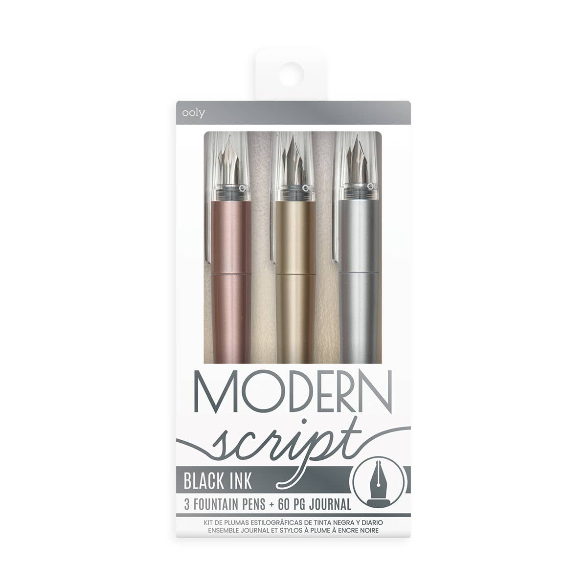 Modern Script Fountain Pens - Set of 3