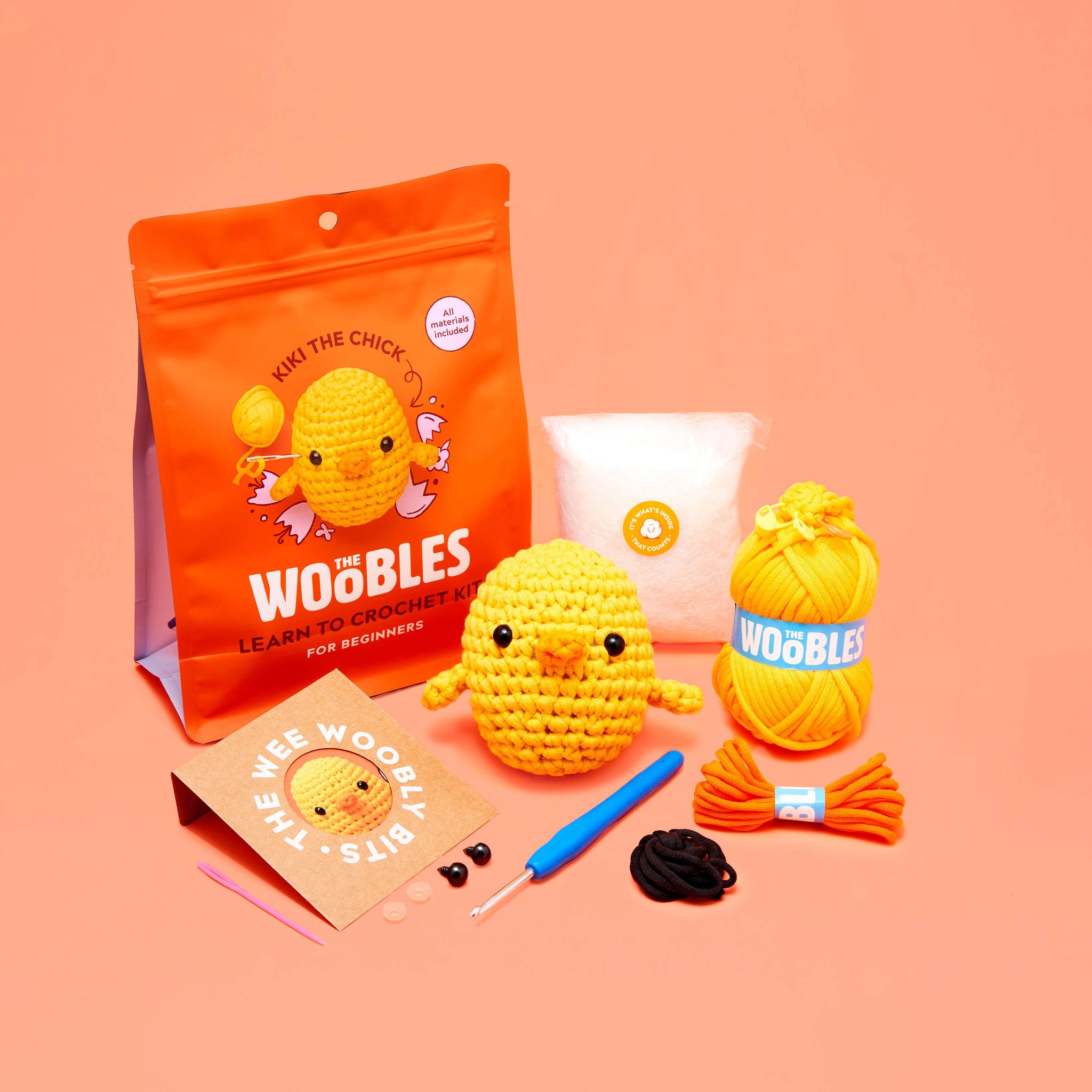 "Kiki the Chick" Beginner Crochet Kit - The Woobles