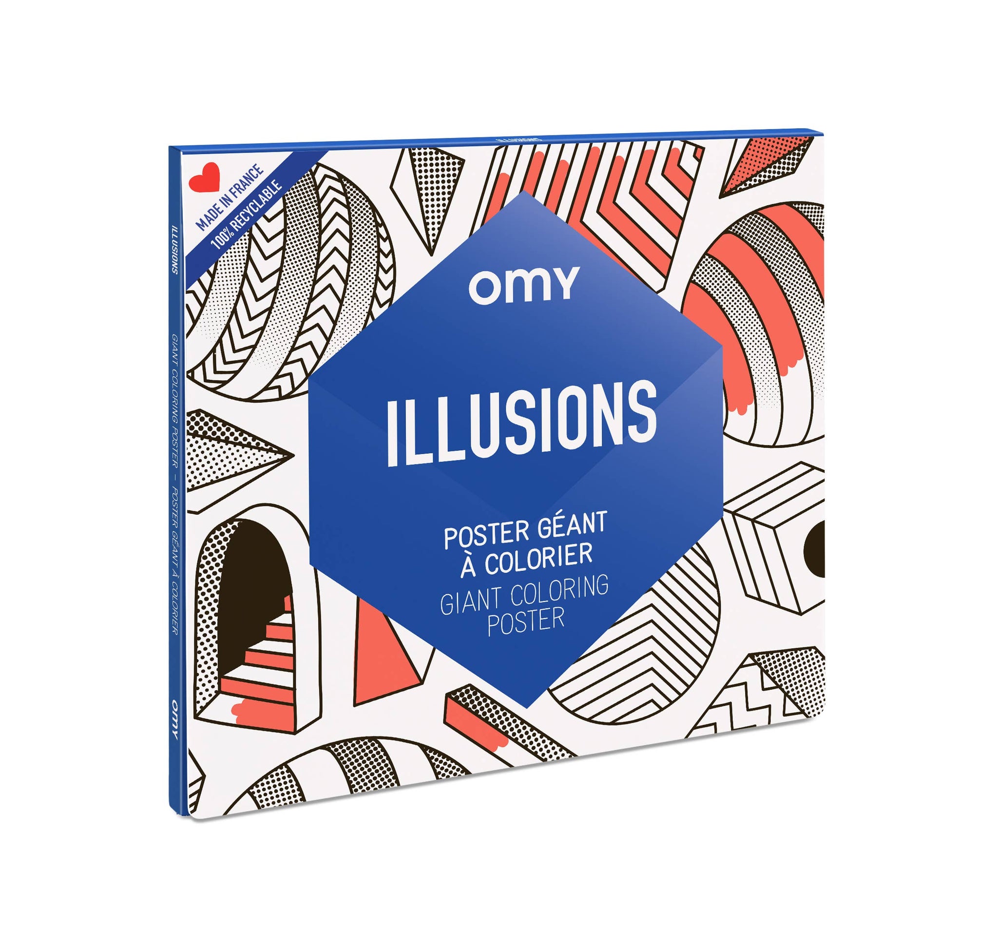 "Illusions" Giant Coloring Poster