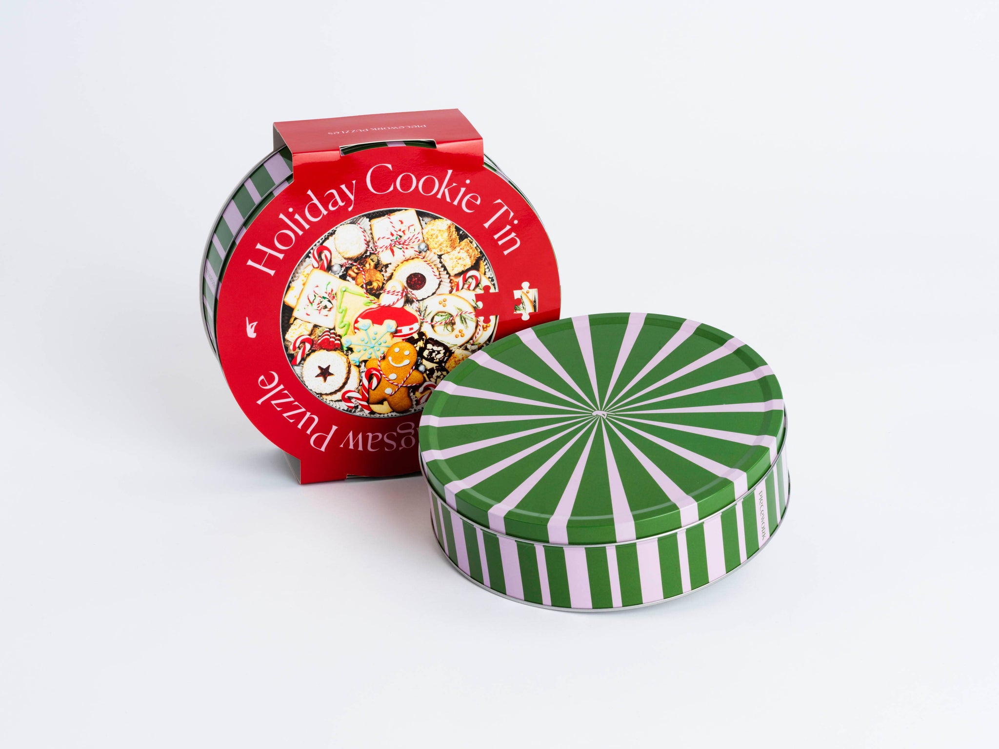 "Holiday Cookie Tin" Round Puzzle - 750 Piece