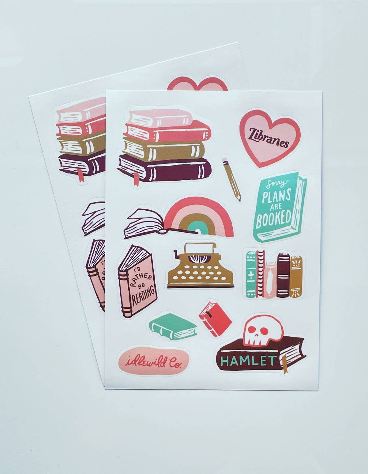 "Bibliophile" Sticker Sheets