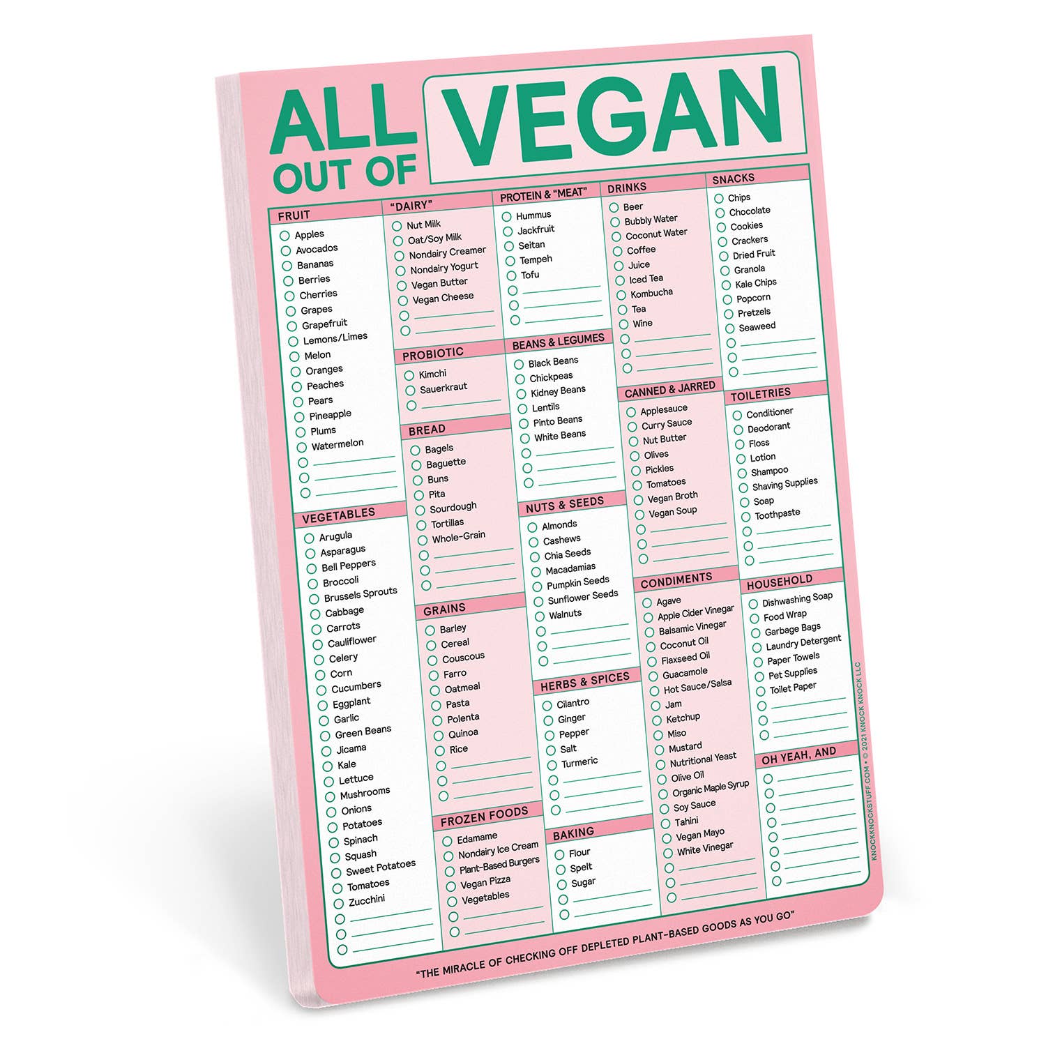 "All Out Of" Magnetic Pad - Vegan